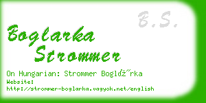 boglarka strommer business card